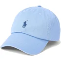 gorra-curva-azul-claro-ajustable-con-logo-azul-cotton-chino-classic-sport-de-polo-ralph-lauren