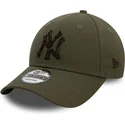 gorra-curva-verde-ajustable-9forty-seasonal-infill-de-new-york-yankees-mlb-de-new-era