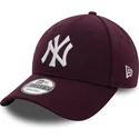 new-era-new-york-yankees-mlb-9forty-melton-wool-lila-bojd-snapback-keps