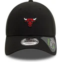 svart-justerbar-bojd-keps-9forty-repreve-mini-logo-chicago-bulls-nba-fran-new-era