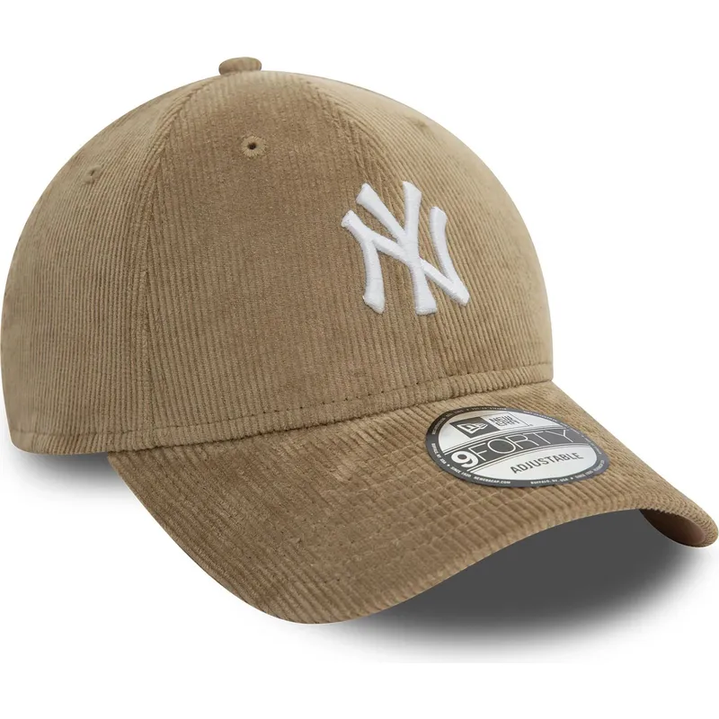 bojd-beige-justerbar-keps-9forty-cord-fran-new-york-yankees-mlb-av-new-era