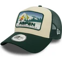 gron-trucker-keps-a-frame-ski-patch-fran-aspen-stader-och-strander-av-new-era