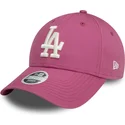 justerbar-rosa-bojd-keps-for-kvinnor-9forty-league-essential-los-angeles-dodgers-mlb-fran-new-era