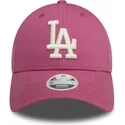 justerbar-rosa-bojd-keps-for-kvinnor-9forty-league-essential-los-angeles-dodgers-mlb-fran-new-era