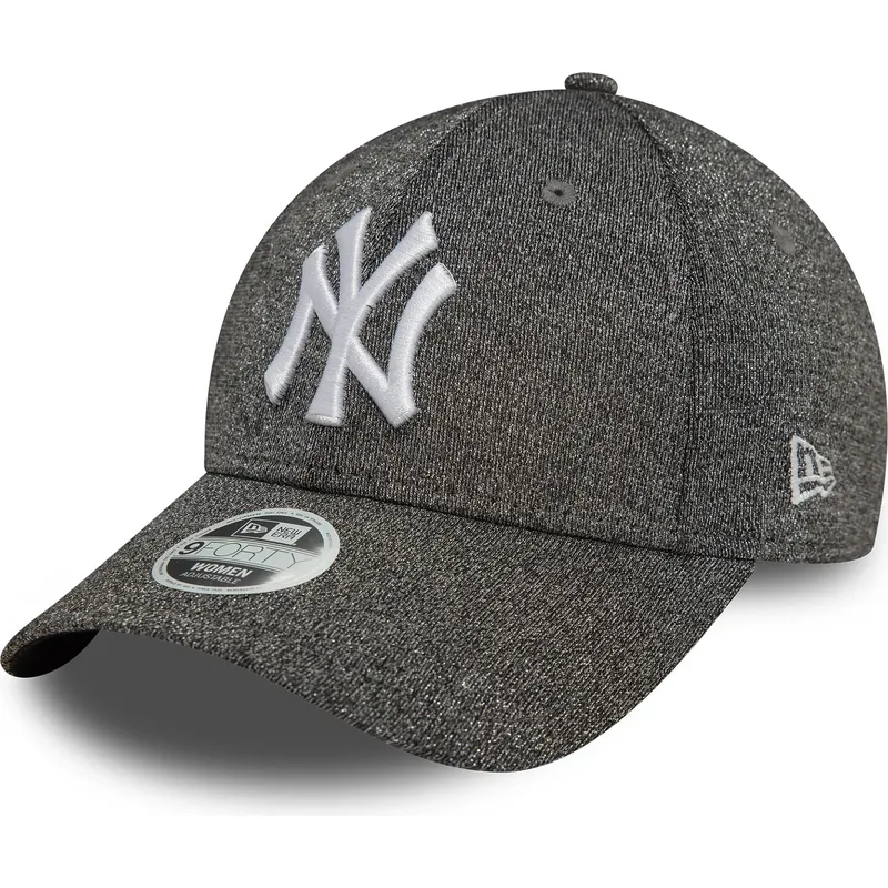 svart-bojd-justerbar-keps-for-dam-9forty-glitter-fran-new-york-yankees-mlb-av-new-era