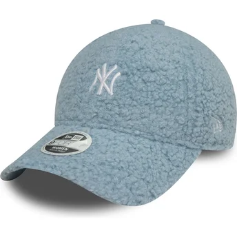 Justerbar ljusblå 9FORTY Borg keps för kvinnor från New York Yankees MLB av New Era