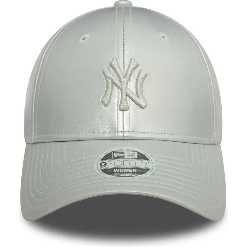 kepsar-curva-gra-justerbart-band-plateada-plateado-9forty-midi-pu-fran-new-york-yankees-mlb-av-new-era