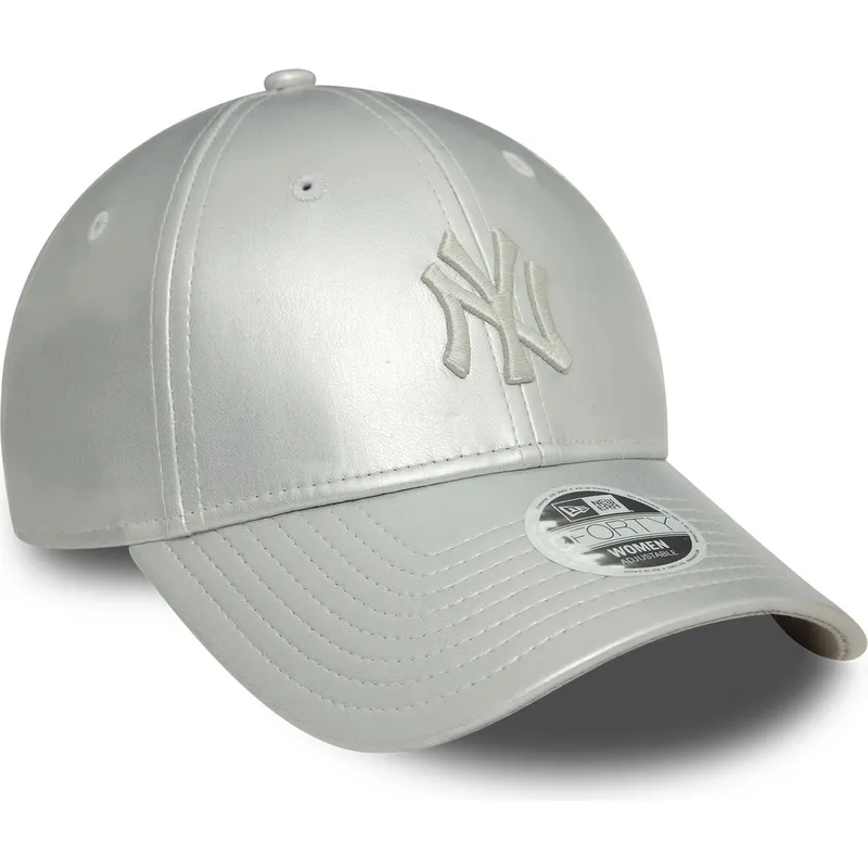 kepsar-curva-gra-justerbart-band-plateada-plateado-9forty-midi-pu-fran-new-york-yankees-mlb-av-new-era