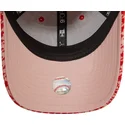 justerbar-rosa-kurvad-keps-for-dam-9forty-houndstooth-fran-new-york-yankees-mlb-av-new-era