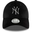 new-era-new-york-yankees-mlb-9forty-velour-diamante-justerbar-svart-bojd-keps-for-dam
