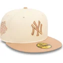 beige-och-brun-platt-keps-59fifty-side-patch-new-york-yankees-mlb-fran-new-era