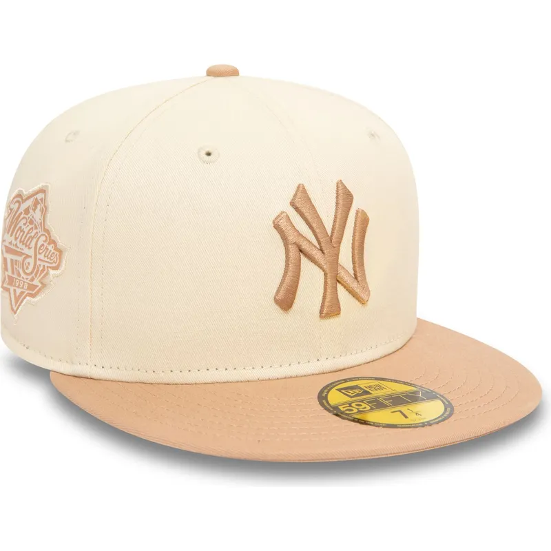 beige-och-brun-platt-keps-59fifty-side-patch-new-york-yankees-mlb-fran-new-era