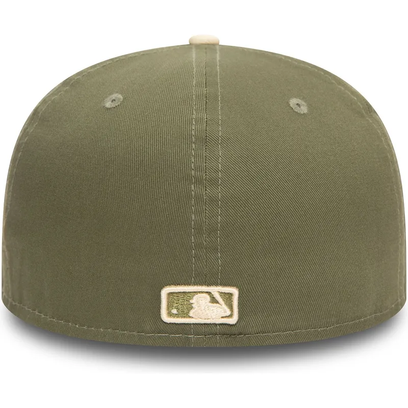 los-angeles-dodgers-mlb-new-era-59fifty-side-patch-gron-och-beige-justerad-flat-keps