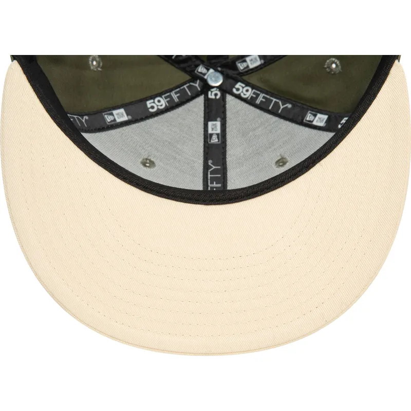 los-angeles-dodgers-mlb-new-era-59fifty-side-patch-gron-och-beige-justerad-flat-keps