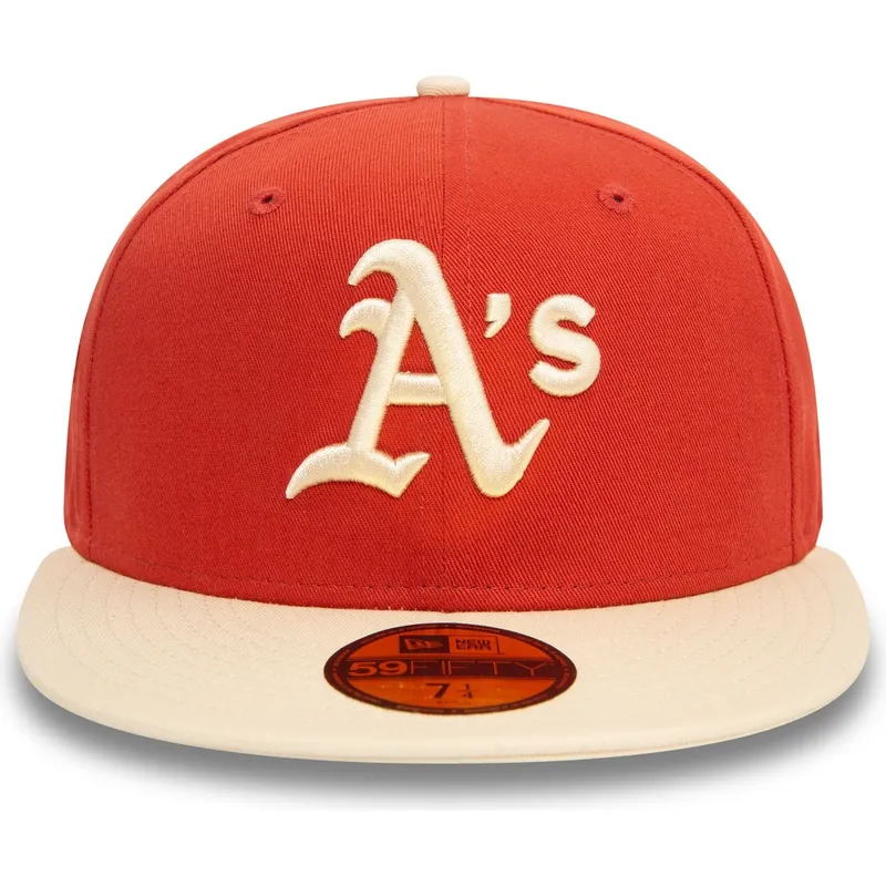 kepsar-plana-apelsin-justerad-59fifty-side-patch-fran-oakland-athletics-mlb-av-new-era