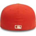 oakland-athletics-mlb-59fifty-side-patch-orange-och-beige-justerbar-platt-keps-fran-new-era