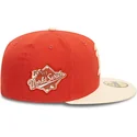 oakland-athletics-mlb-59fifty-side-patch-orange-och-beige-justerbar-platt-keps-fran-new-era