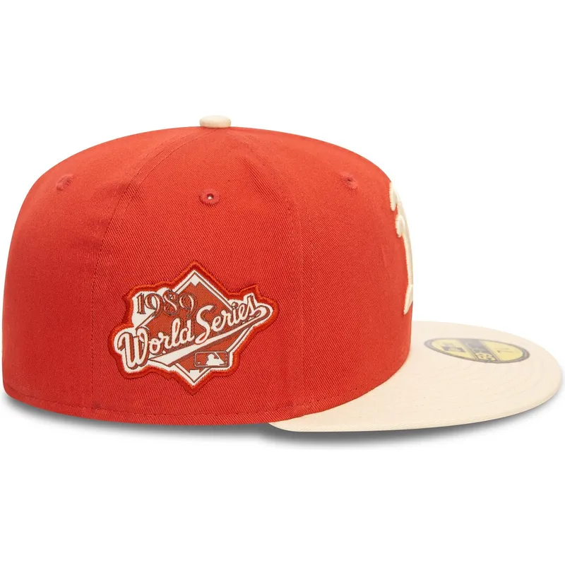 kepsar-plana-apelsin-justerad-59fifty-side-patch-fran-oakland-athletics-mlb-av-new-era