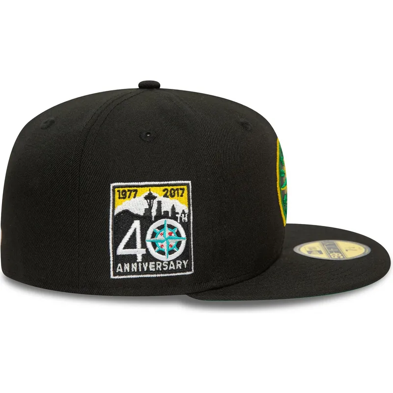 svart-justerbar-flat-keps-59fifty-seattle-mariners-mlb-fran-new-era