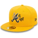 kepsar-plana-gul-justerad-59fifty-icon-fran-atlanta-braves-mlb-av-new-era
