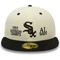 beige-och-svart-justerbar-flat-keps-59fifty-93-division-chicago-white-sox-mlb-fran-new-era