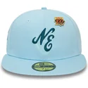 new-era-59fifty-anniversary-script-ljusbla-justerbar-flat-keps