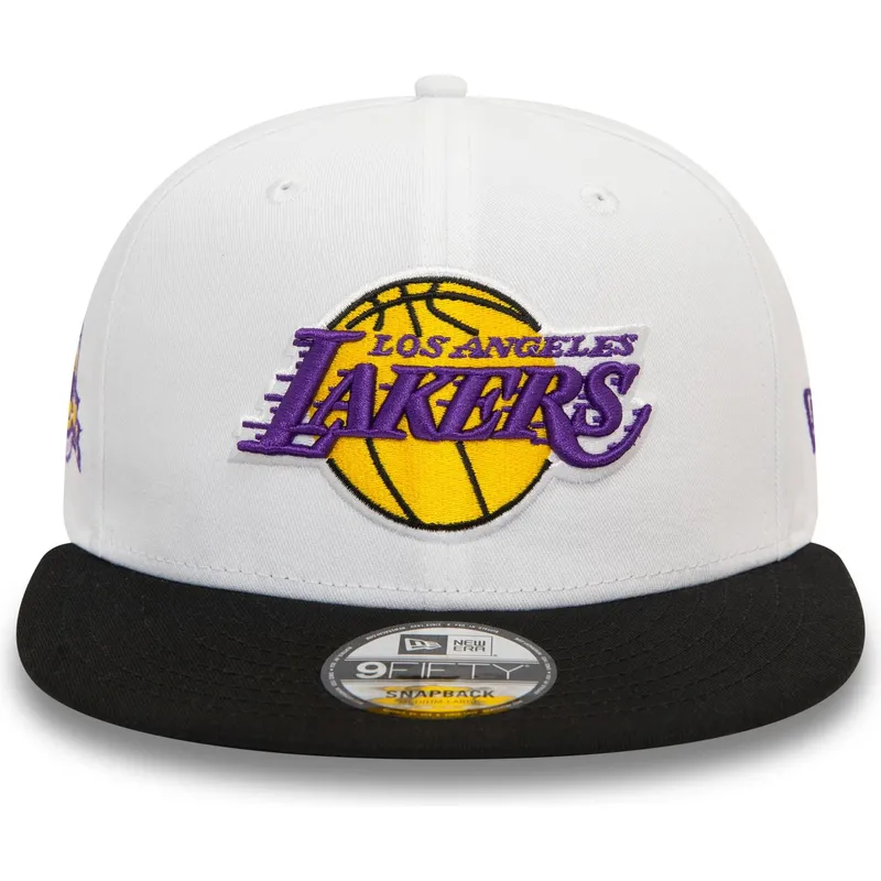 kepsar-plana-svart-snapback-9fifty-white-crown-patch-fran-los-angeles-lakers-nba-av-new-era