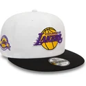 los-angeles-lakers-nba-new-era-vit-och-svart-snapback-9fifty-white-crown-patch-platt-keps