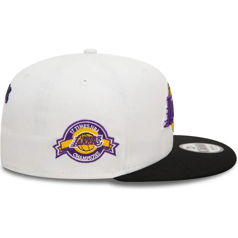 kepsar-plana-svart-snapback-9fifty-white-crown-patch-fran-los-angeles-lakers-nba-av-new-era