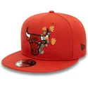 chicago-bulls-nba-new-era-9fifty-seasonal-flower-orange-snapback-flat-keps