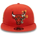 chicago-bulls-nba-new-era-9fifty-seasonal-flower-orange-snapback-flat-keps