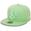 ljusgron-platt-skarm-snapback-9fifty-world-series-patch-keps-oakland-athletics-mlb-fran-new-era