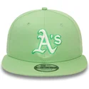 ljusgron-platt-skarm-snapback-9fifty-world-series-patch-keps-oakland-athletics-mlb-fran-new-era