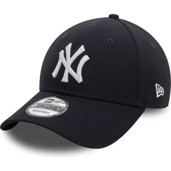 Justerbar marinblå 9FORTY sidopatchkeps från New York Yankees MLB av New Era