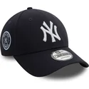 justerbar-9forty-marinbla-bojd-keps-med-sidomarke-new-york-yankees-mlb-av-new-era