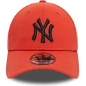 new-york-yankees-mlb-new-era-39thirty-league-essential-orange-bojd-keps-med-svart-logotyp