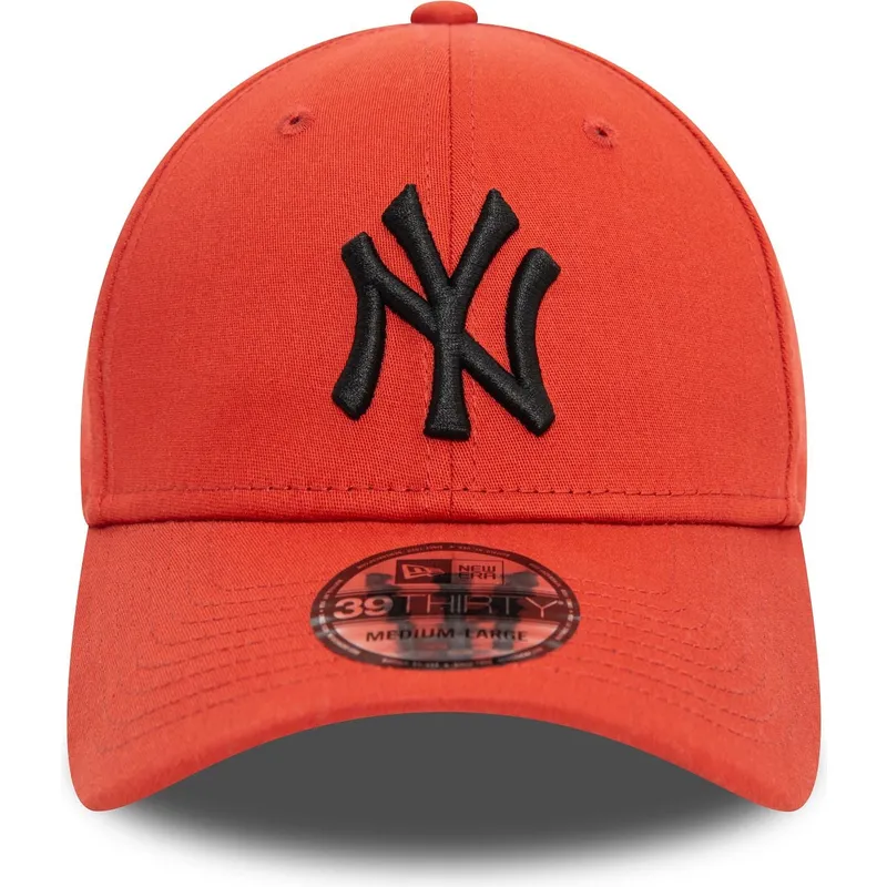 new-york-yankees-mlb-new-era-39thirty-league-essential-orange-bojd-keps-med-svart-logotyp