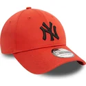 new-york-yankees-mlb-new-era-39thirty-league-essential-orange-bojd-keps-med-svart-logotyp