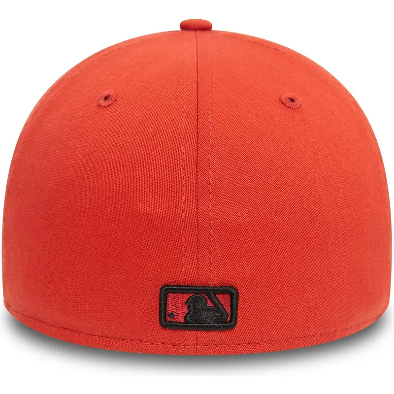 new-york-yankees-mlb-new-era-39thirty-league-essential-orange-bojd-keps-med-svart-logotyp