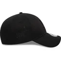 los-angeles-dodgers-mlb-new-era-39thirty-svart-monokrom-kurvad-keps-med-justerbar-passform-och-svart-logotyp