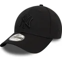new-era-new-york-yankees-mlb-39thirty-monochrome-svart-bojd-keps-med-svart-logotyp