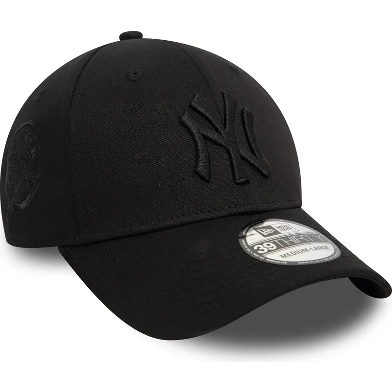 new-era-new-york-yankees-mlb-39thirty-monochrome-svart-bojd-keps-med-svart-logotyp