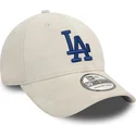 beige-bojd-keps-med-bla-logotyp-39thirty-faux-suede-los-angeles-dodgers-mlb-fran-new-era