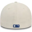 beige-bojd-keps-med-bla-logotyp-39thirty-faux-suede-los-angeles-dodgers-mlb-fran-new-era