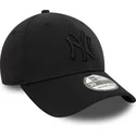 new-york-yankees-mlb-39thirty-stretch-nylon-svart-bojd-keps-med-svart-logotyp-fran-new-era