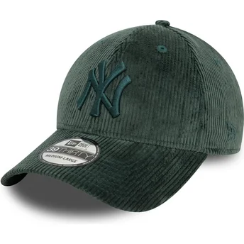 Grön justerbar böjd keps med grön logotyp 39FIRTY Cord från New York Yankees MLB av New Era