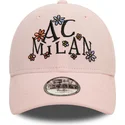 rosa-justerbar-bojd-keps-for-barn-9forty-needle-cord-ac-milan-serie-a-fran-new-era