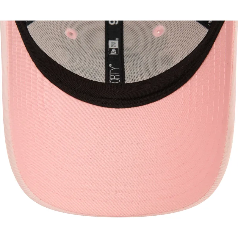 ac-milan-serie-a-9forty-needle-cord-justerbar-rosa-bojd-keps-for-barn-fran-new-era