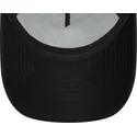 new-york-yankees-mlb-9forty-e-frame-monochrome-svart-snapback-keps-med-bojd-skarm-och-svart-logotyp-fran-new-era