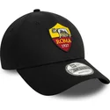 gorra-curva-negra-ajustable-9forty-core-de-associazione-sportiva-roma-serie-a-de-new-era